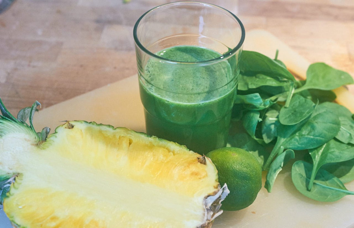 Saft Rezept – Ananas Limette Spinat