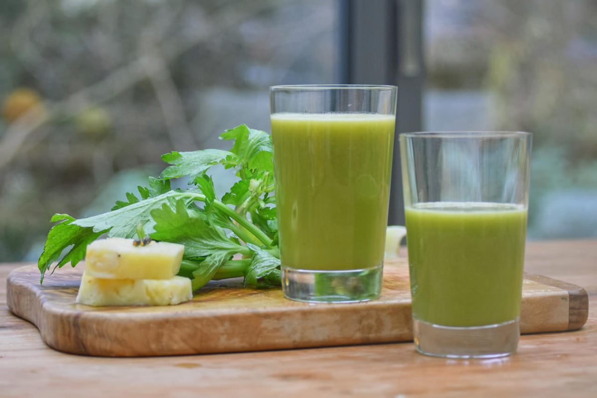 Saft Rezept – Ananas Staudensellerie Papaya