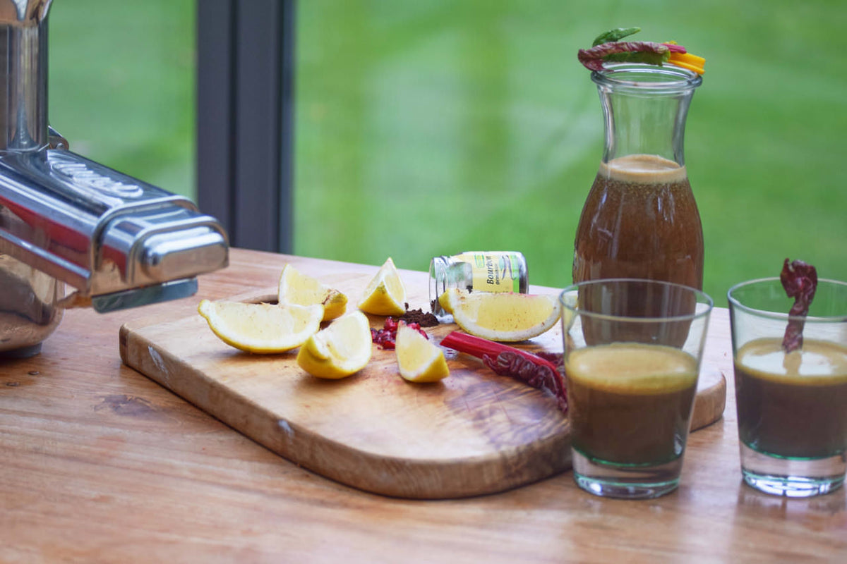 Saft Rezept – Granatapfel Mangold Vanille
