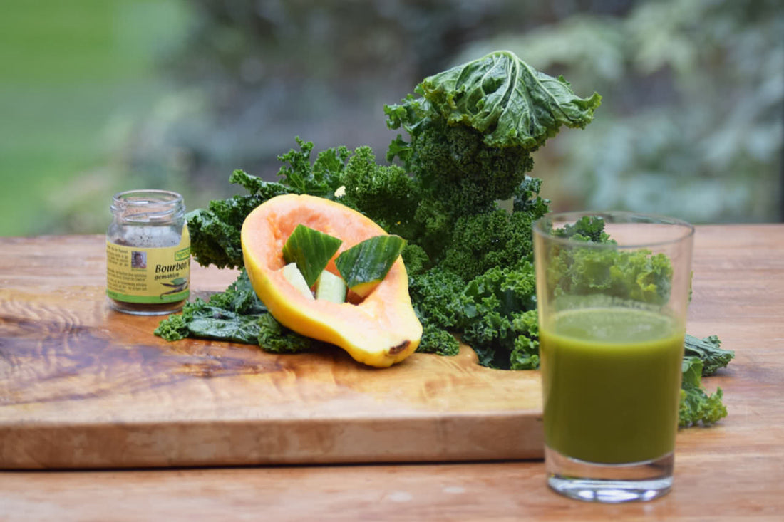 Saft Rezept – Papaya Gurke Grünkohl
