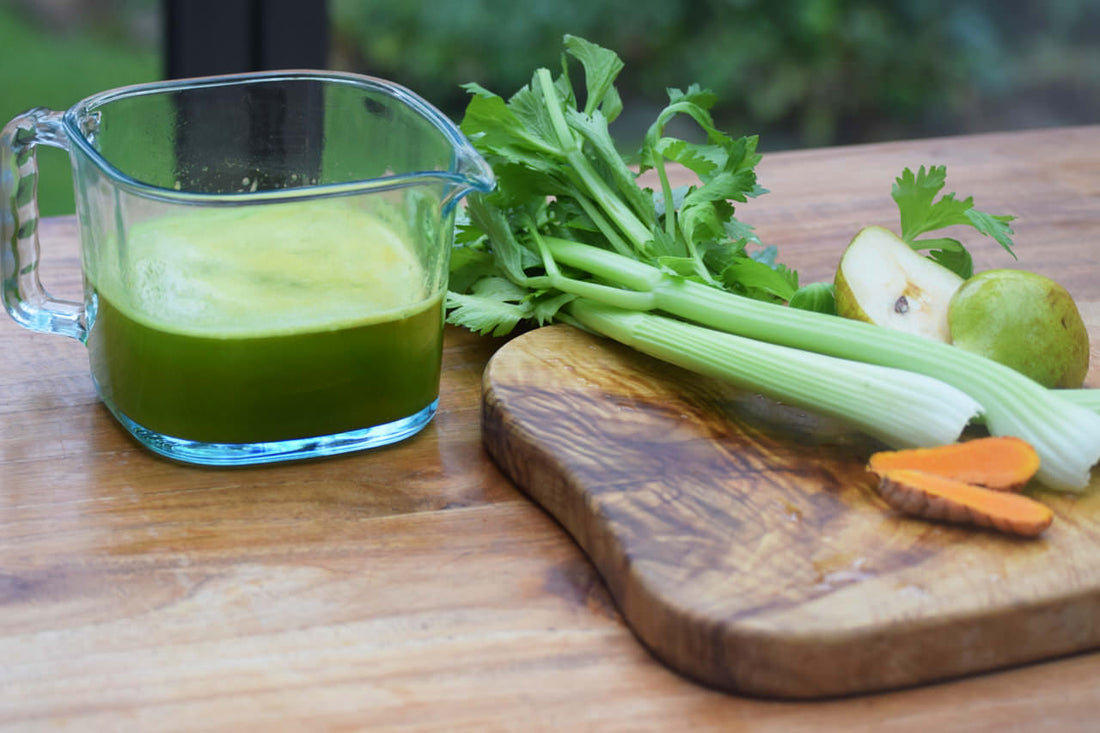 Saft Rezept – Staudensellerie Kurkuma