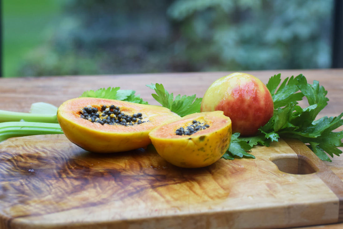 Saft Rezept – Papaya Staudensellerie Apfel