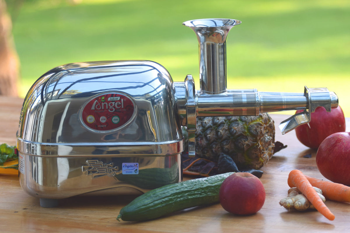 Angel Juicer Slow Juicer Entsafter im Einsatz